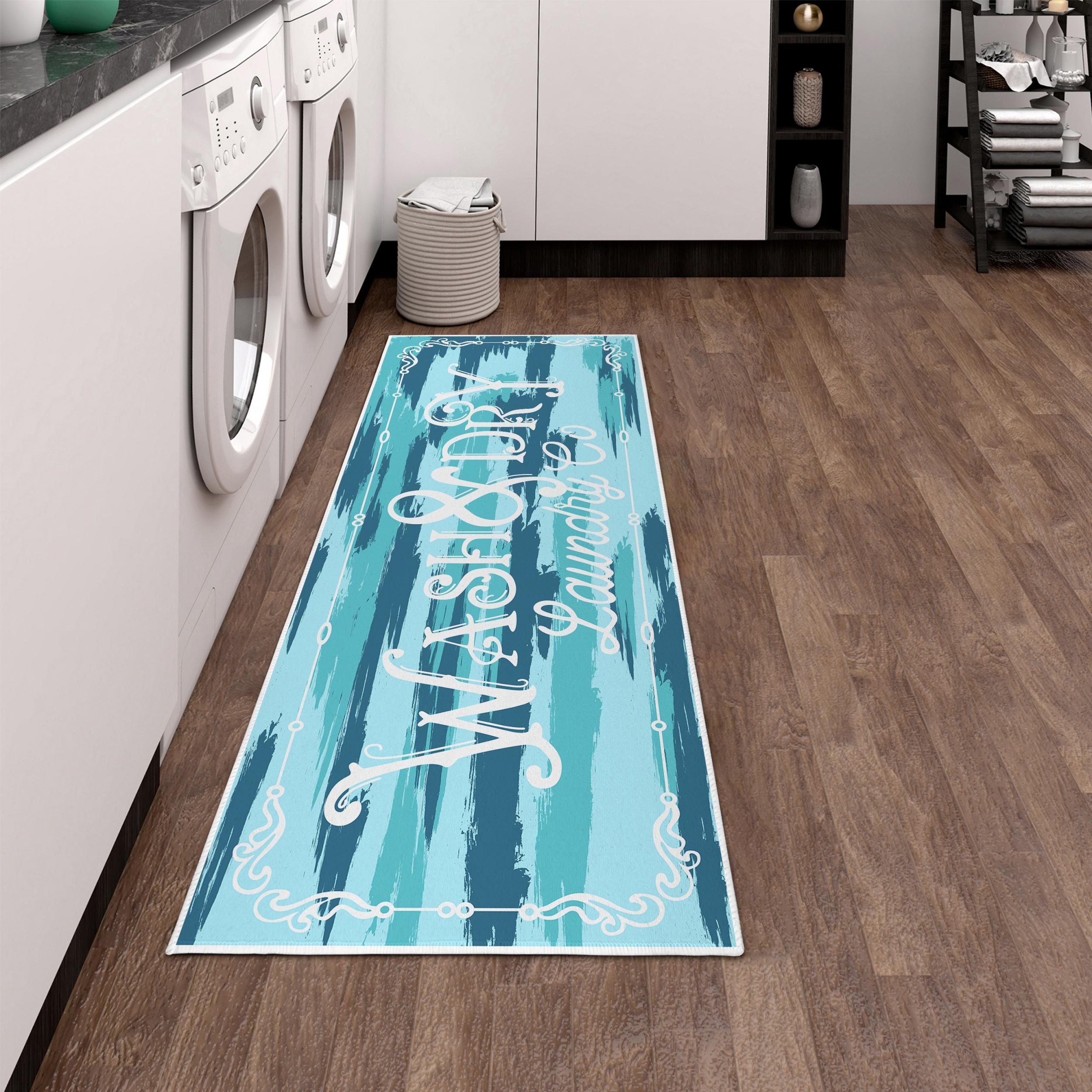 Waterproof Laundry Room Rug Runner Non Slip Laundry Mats