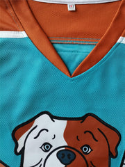 Men's Dog Print Ice Hockey Jersey 69