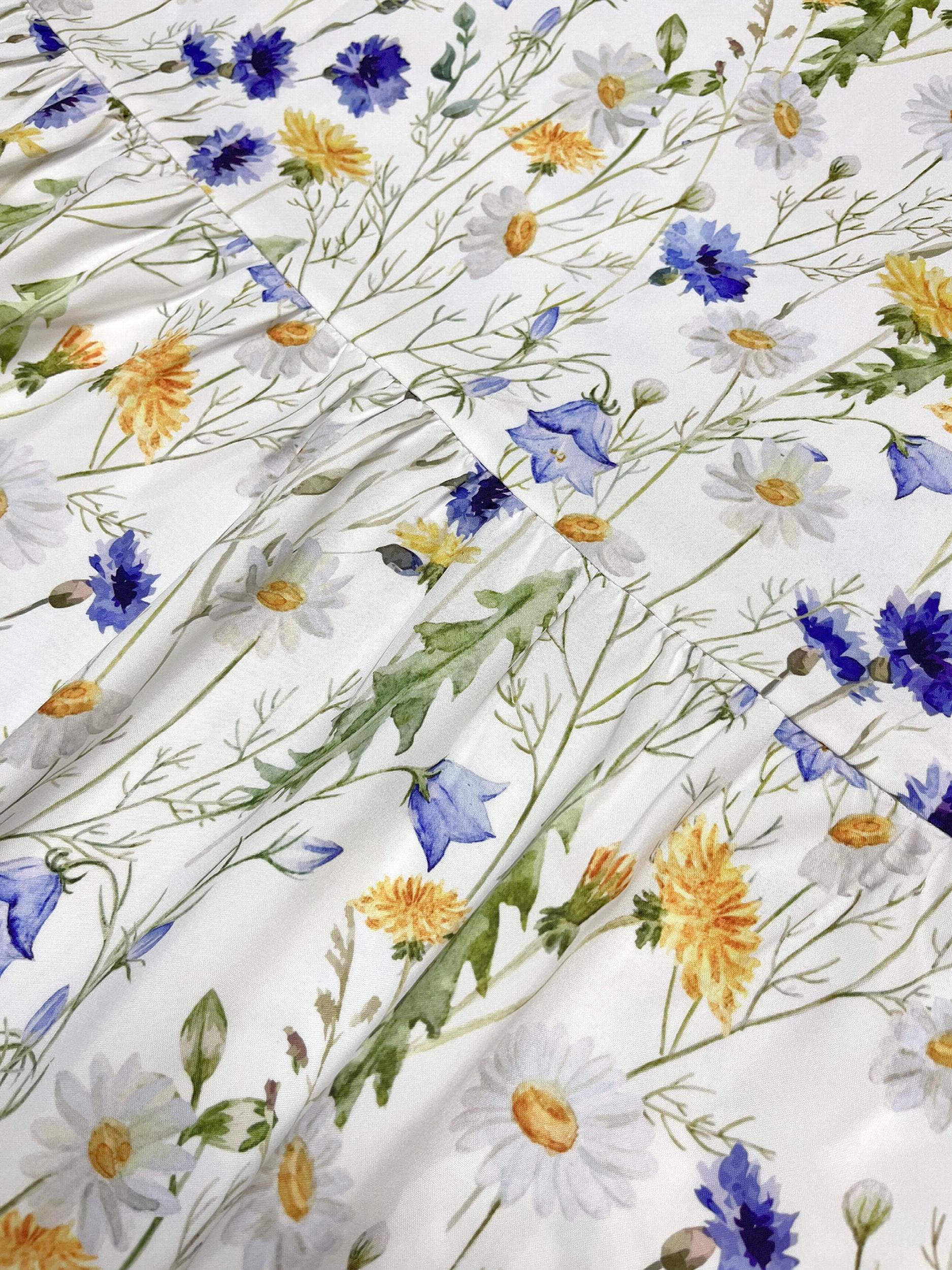 Floral Print Short Sleeve Dress