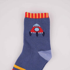 5pairs Kids Cartoon Breathable Soft Socks - Spring Summer