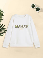 Girls' Long Sleeve Sweatshirt Spring Fall Mama's Girl Graphic Pullover