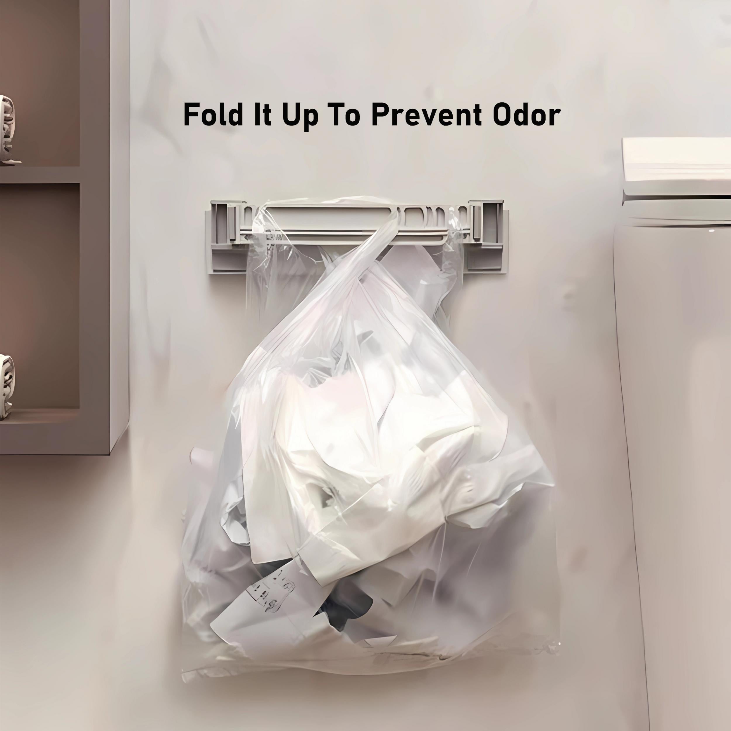 Foldable Garbage Bags Holder Wall Mounted Kitchen Bathroom Waste Bag