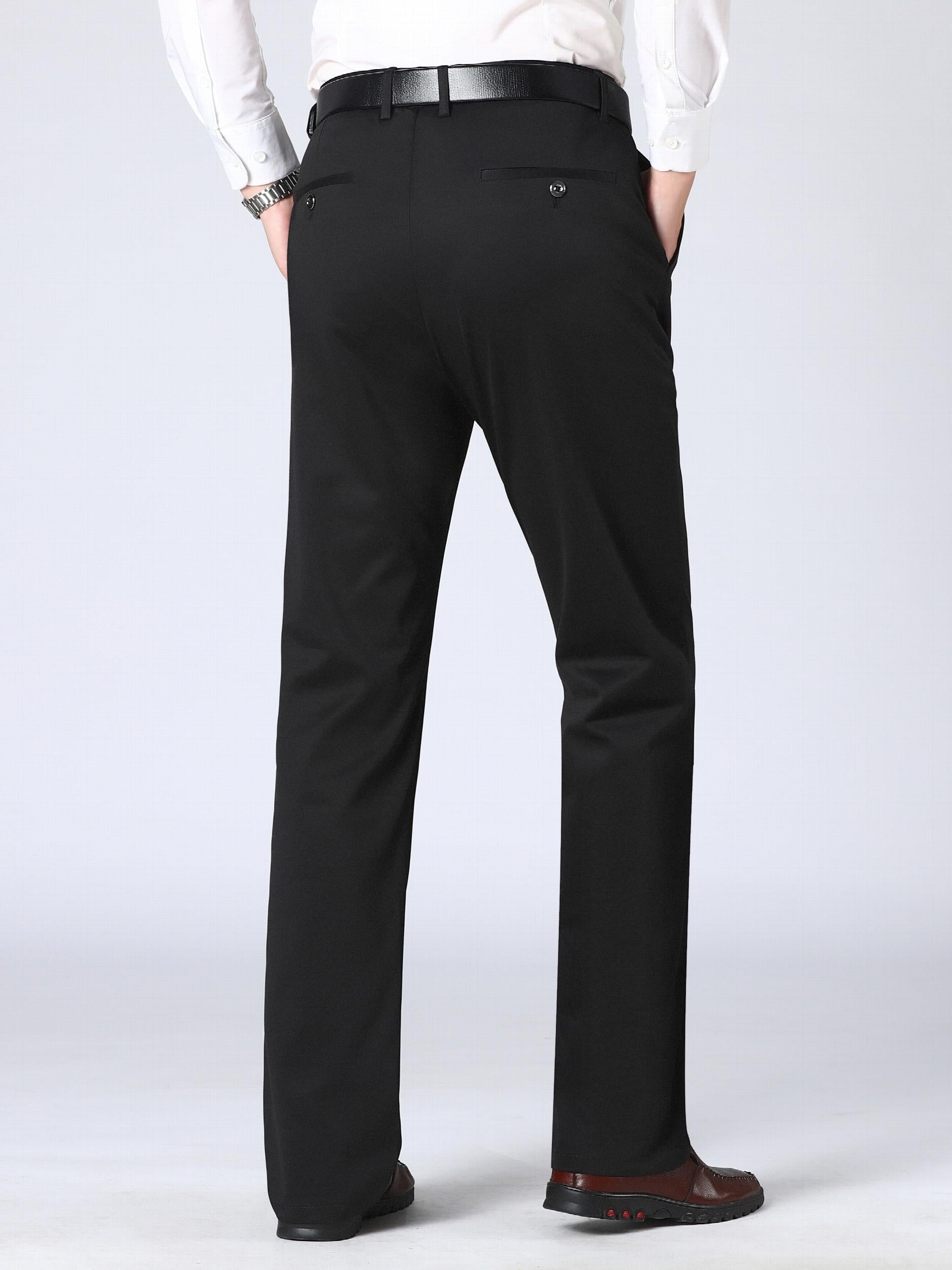 Men's Formal Solid Stretch Dress Pants for Business