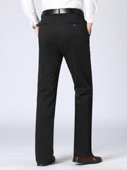 Men's Formal Solid Stretch Dress Pants for Business