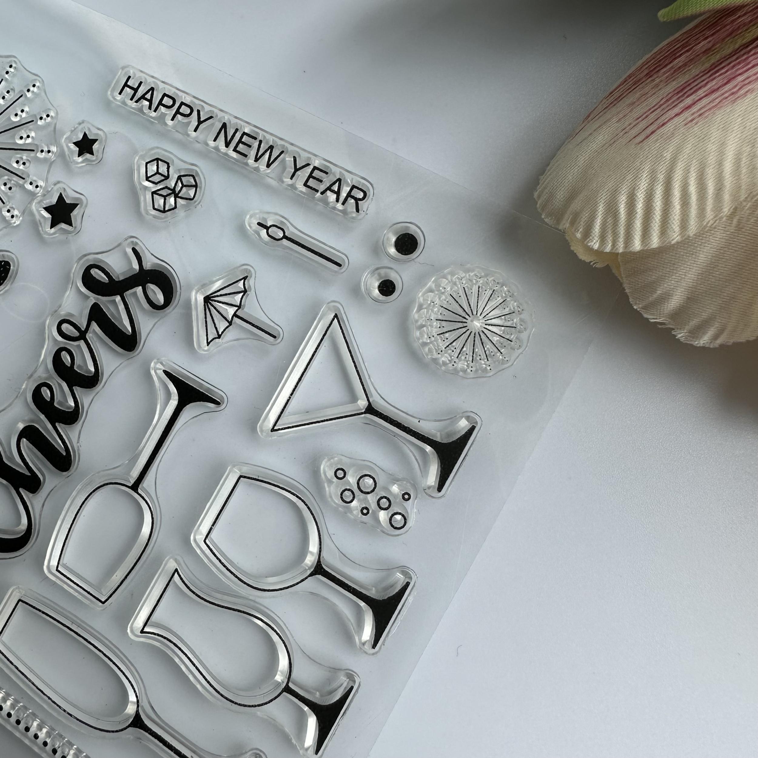 Cartoon Transparent Stamp Reusable Stationery for Students