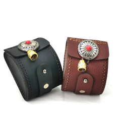 Leather Waist Pack Pellets Ammo Bag Utility Pouch