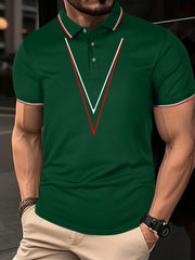 Men's Breathable Golf Short Sleeve Shirts Sports Top For Athletic Gym