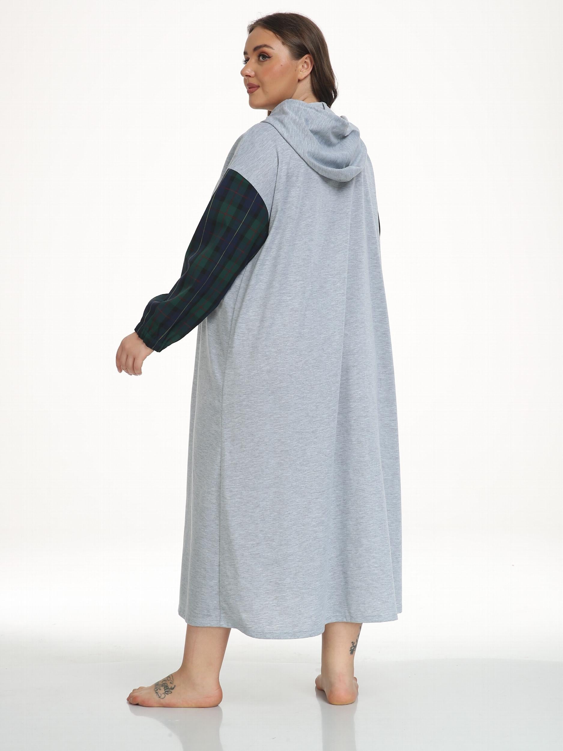 Christmas Hooded Nightdress Women's Casual Loungewear Dress