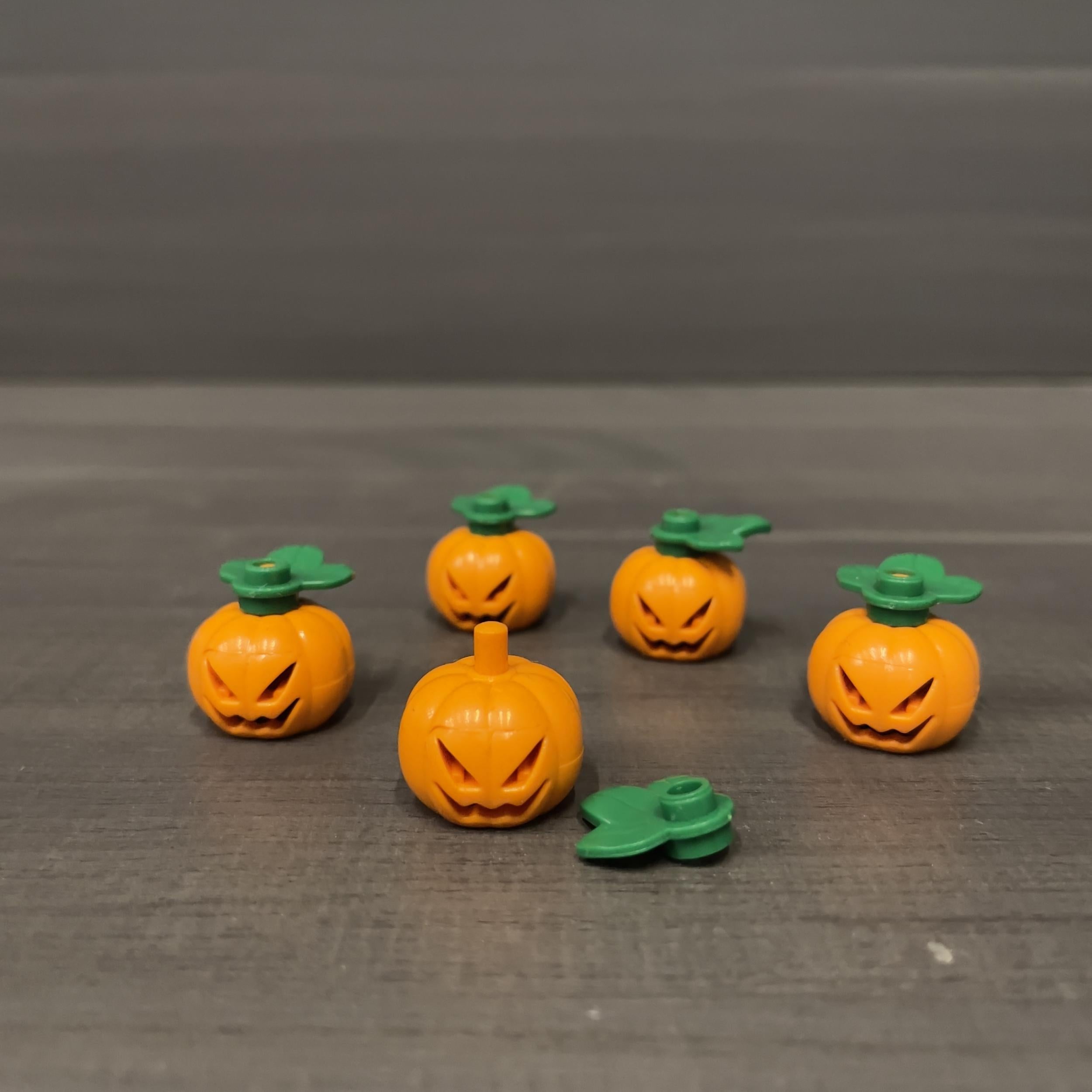 Halloween Pumpkin Building Blocks DIY Accessories Mixed Colors