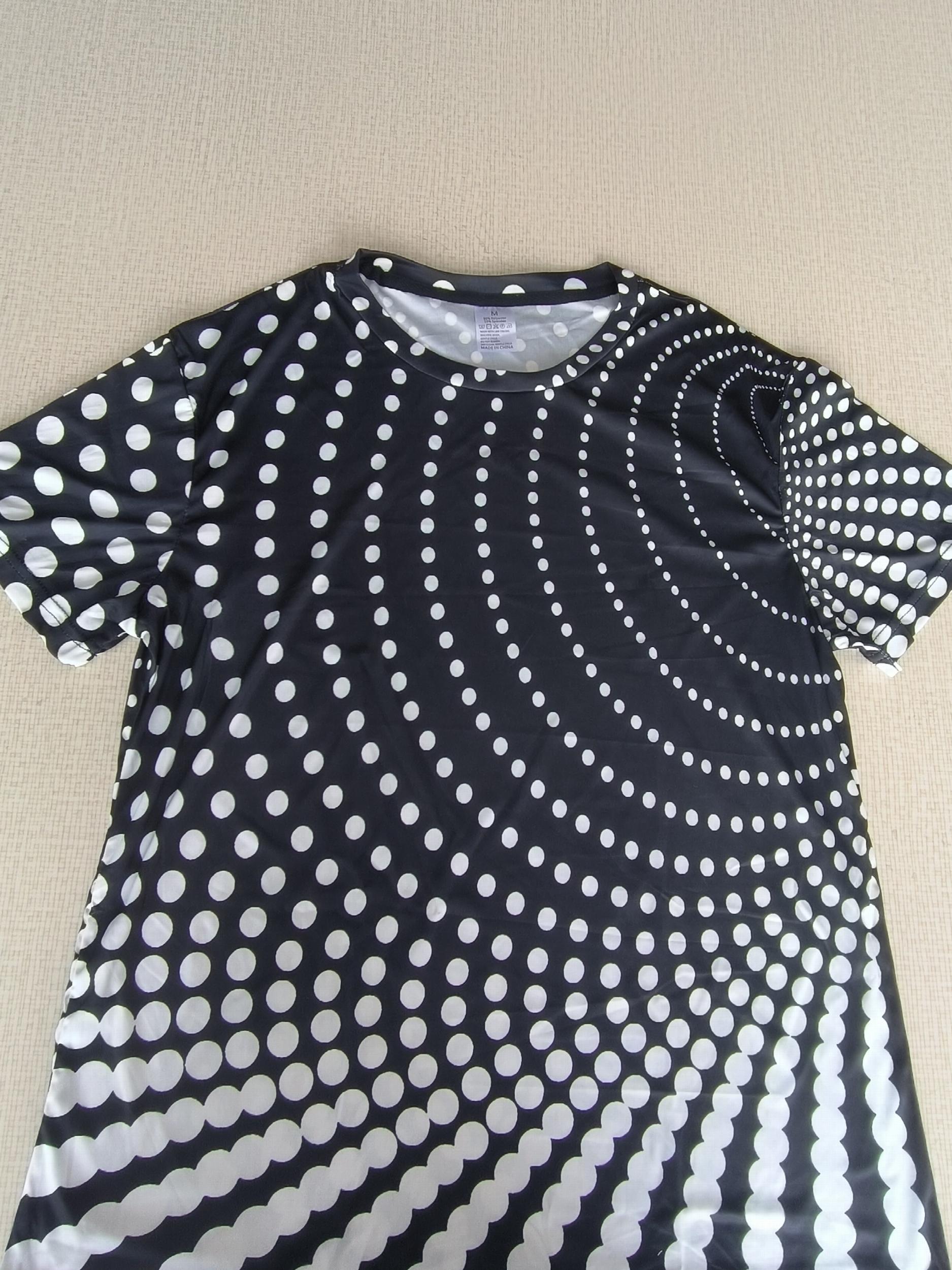 Men's Geometry Graphic T shirt Casual Mid Stretch Breathable 3D Print Tee