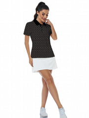 Women's Geometric Letter Graphic Golf Shirt