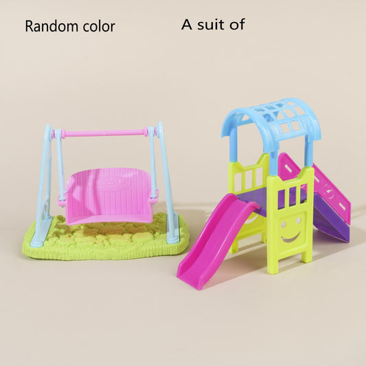 Doll Toy Accessories Playground Facilities Slide Swing Set