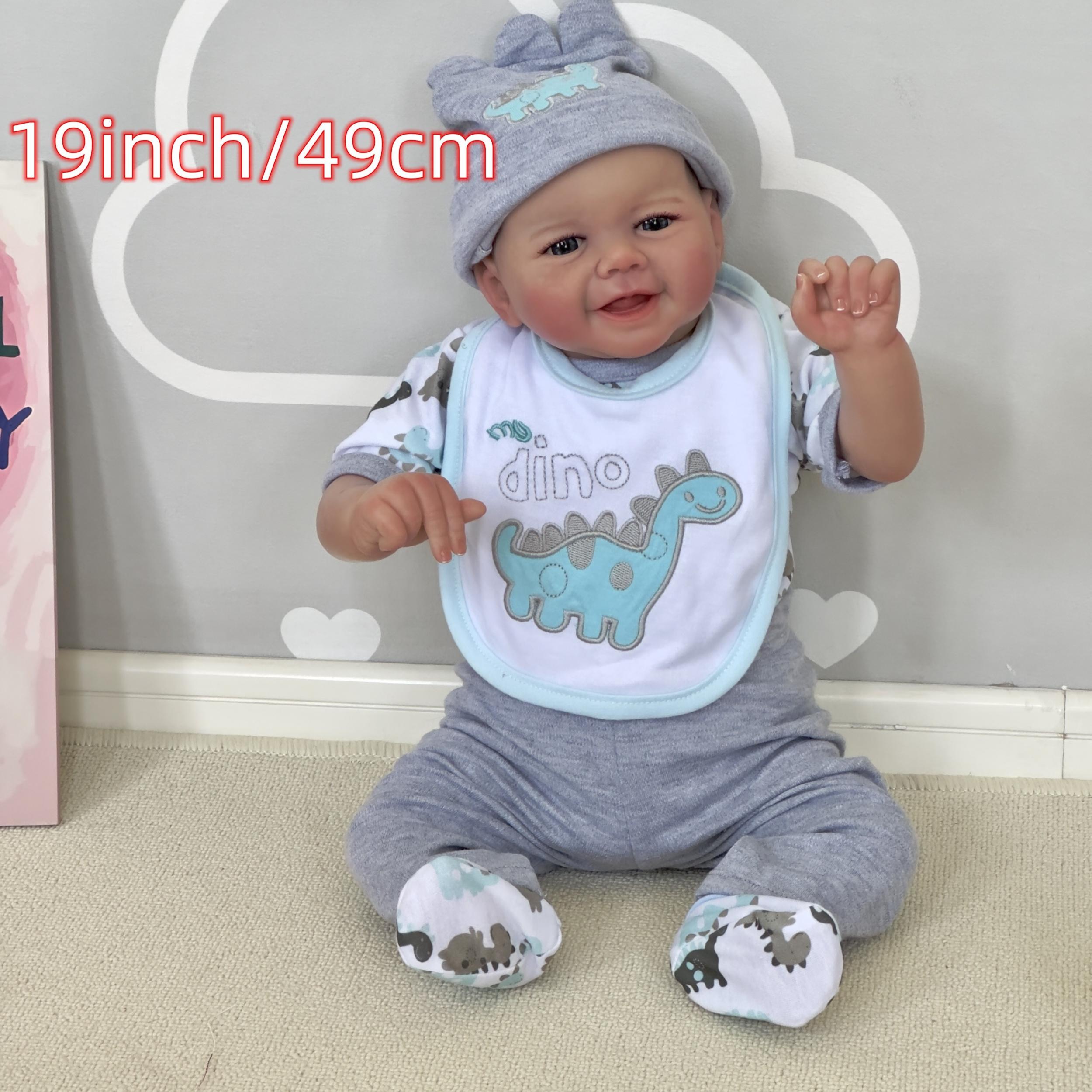 19in Reborn Baby Doll Lifelike Newborn Soft Touch 3D Skin Hand Painted