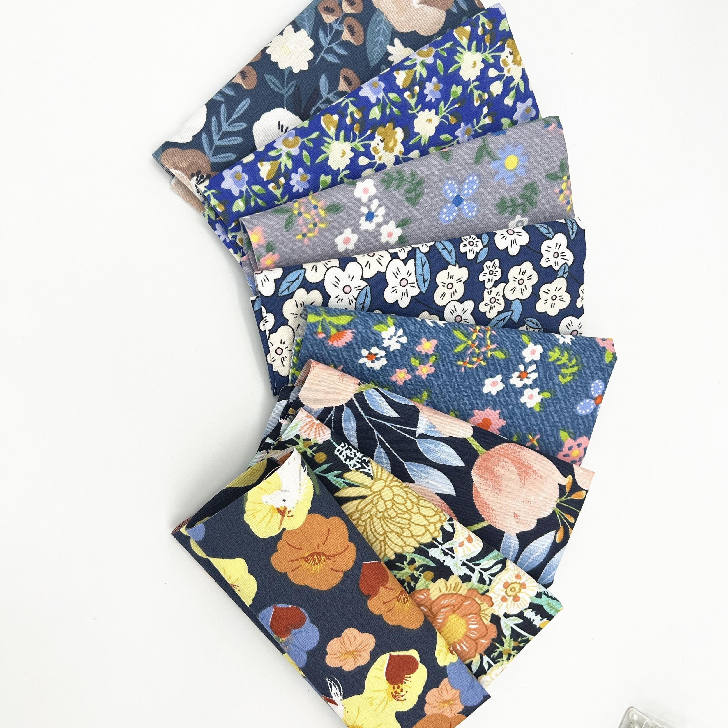 8pcs Twill Cotton Printing Bed Sheet Fabric for Sewing DIY Apparel Costumes