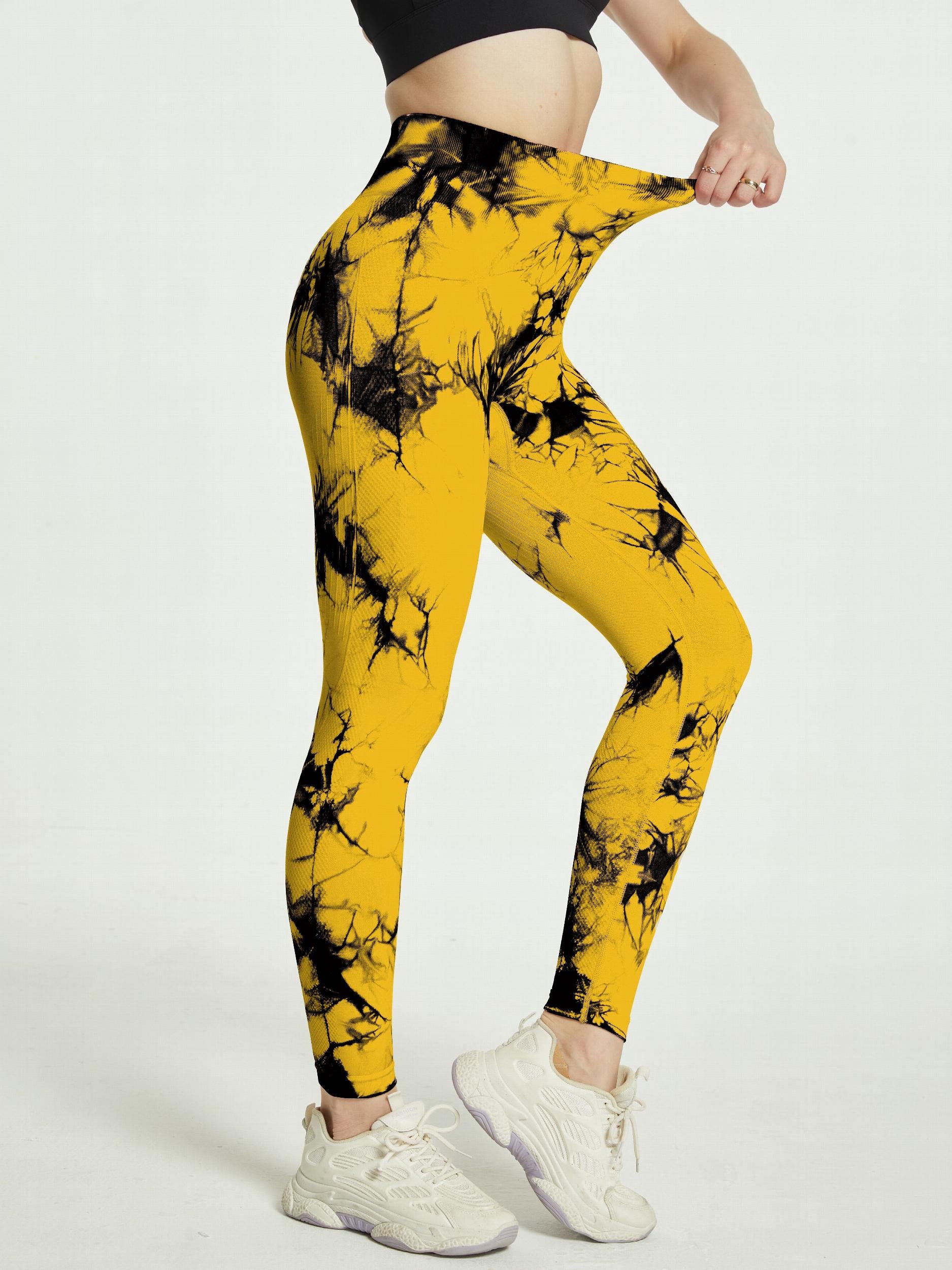 Tie Dye Yoga Pants High Stretch Running Fitness Yoga Sports Leggings Women
