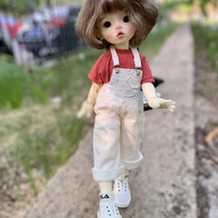 6 Point BJD Overalls Jeans & T Shirt Combo - Stylish Outfit