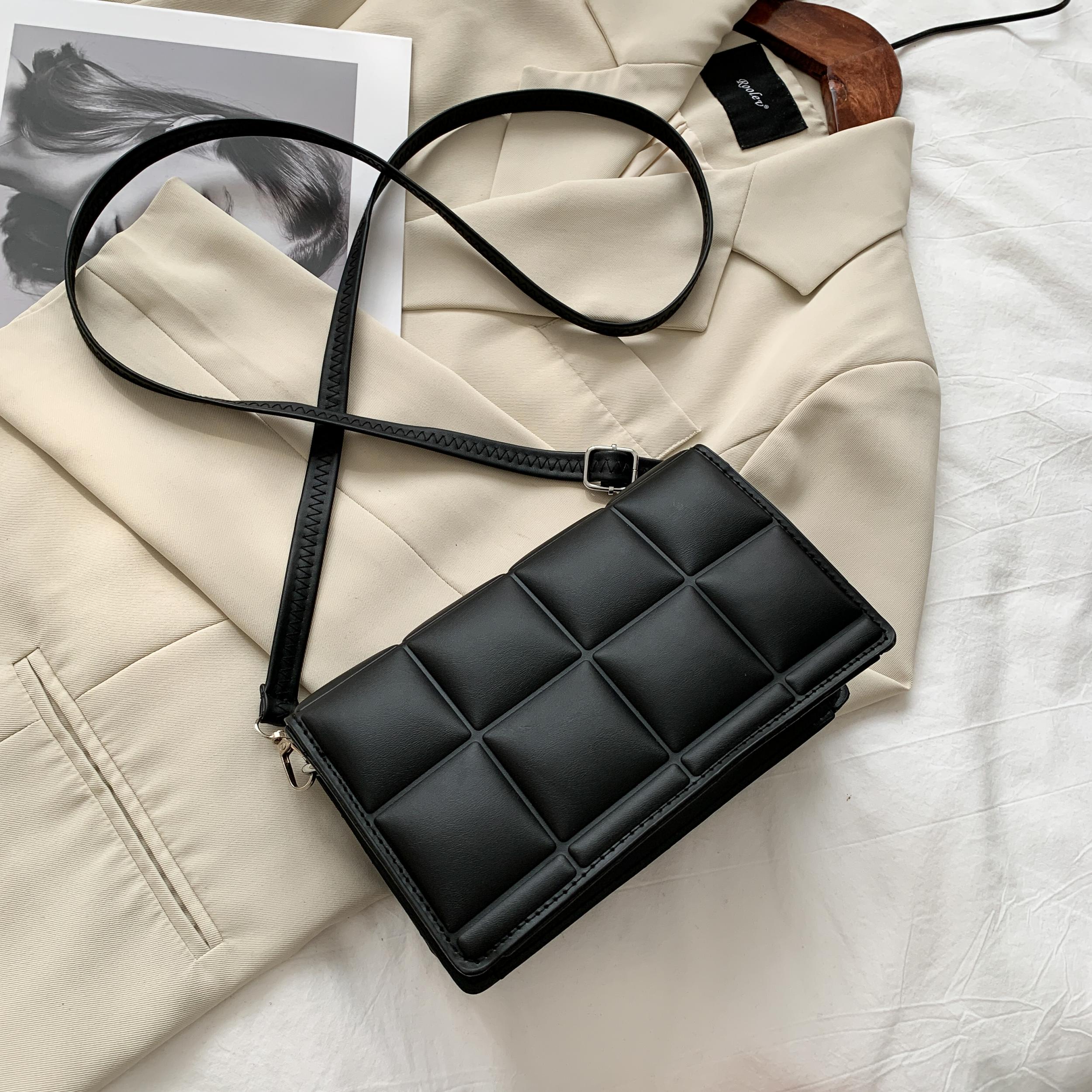 PU Leather Crossbody Bags for Women Solid Shoulder Handbags