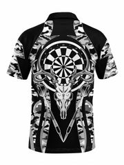 Men's Camo Pattern Short Sleeve Shirt for Outdoors