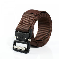 Alloy Buckle Quick Trousers Belt Canvas Nylon Automatic Buckle Tooling Belt