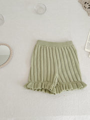 Summer Baby Girl Cotton Lace Knitted Shorts