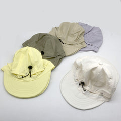 Kids Double Brim Hat Detachable Quick Drying Sun Hat