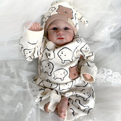 Reborn Baby Boy Dolls 3D Painted Veins Cloth Body Christmas Gift