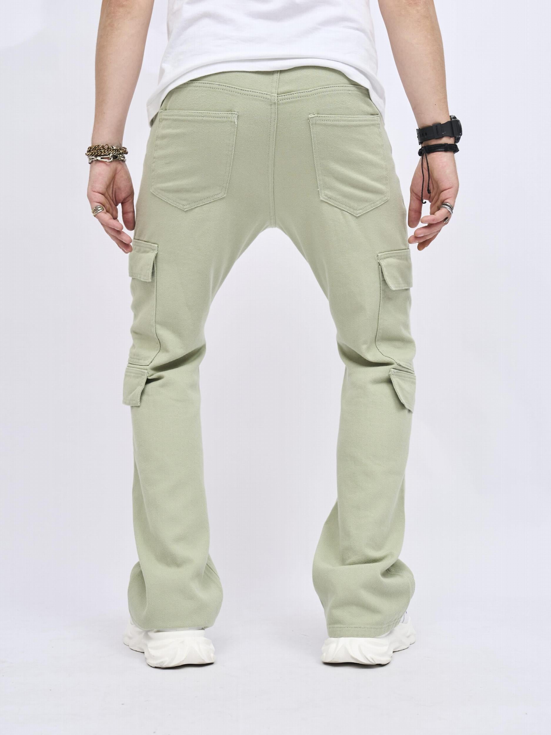 Men's Street Style Pocket Jeans Medium Stretch Denim Pants