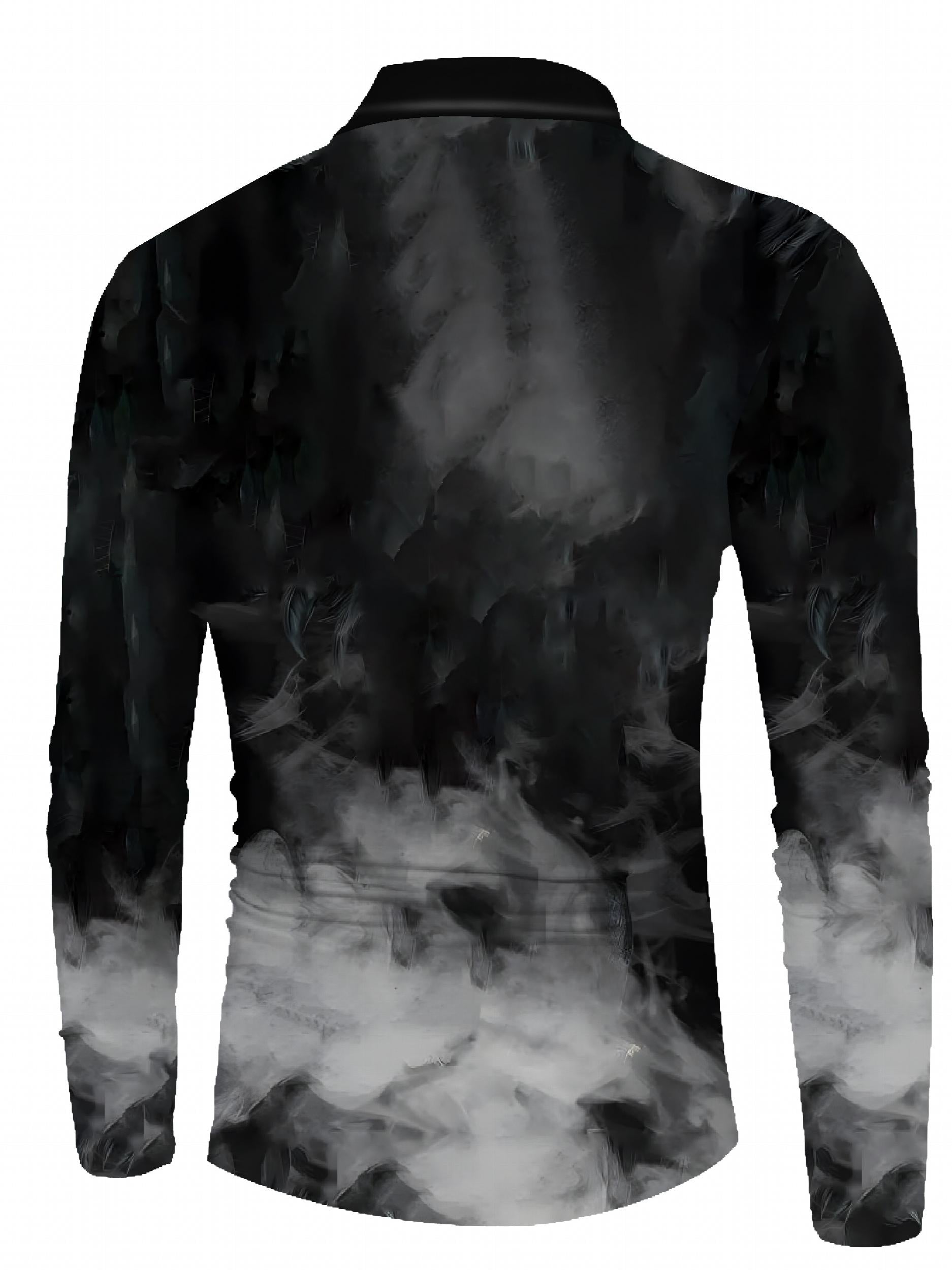 Men's Casual 1/4 Zipper Halloween Graphic Print Sports Top