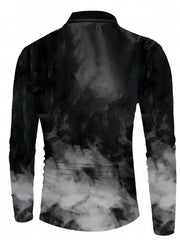 Men's Casual 1/4 Zipper Halloween Graphic Print Sports Top