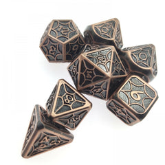 7pcs Metal Dice Set for Board Game Christmas Halloween