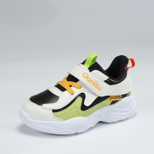 Boys Hook & Loop Sport Shoes Lightweight Casual Sneakers
