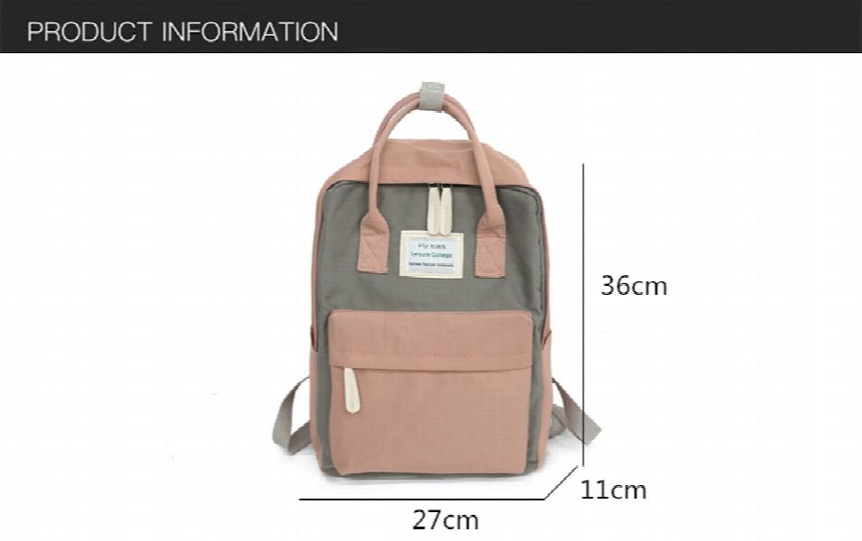 Women Canvas Backpacks Waterproof School Bags for Teenagers Girls