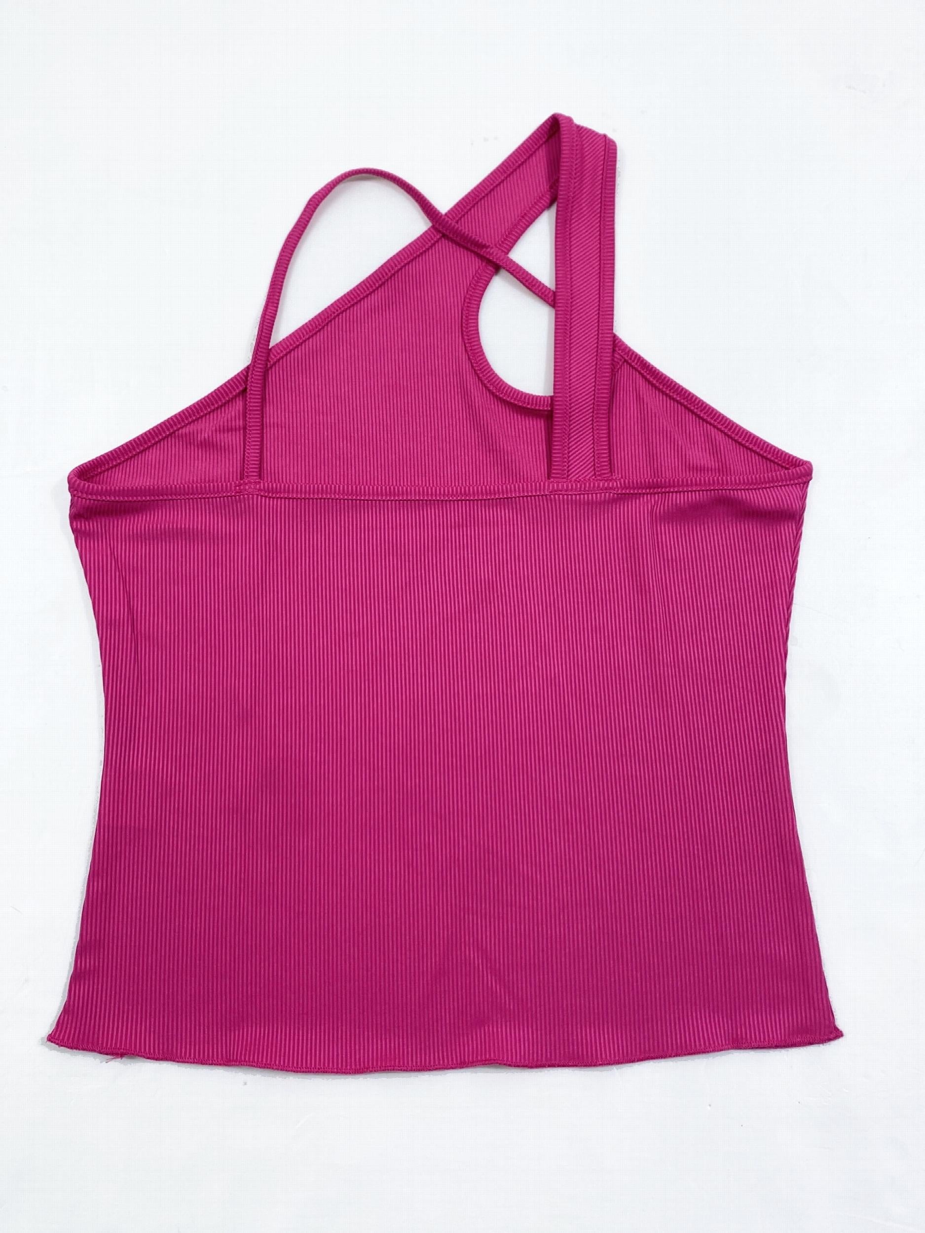 Sexy Asymmetrical Criss Cross Sleeveless Top