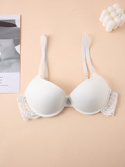 Wireless Push Up Bra Lace Splicing Soft Comfortable Women Lingerie