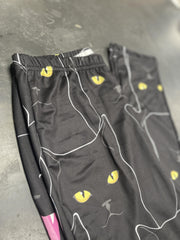 Cat Print Skinny Leggings Elastic Waist Stretchy Leggings