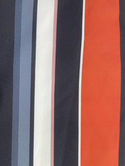 Striped Button Front Jumpsuit Short Sleeve Casual Summer Women's Clothing