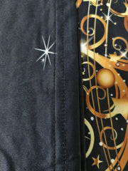 Glitter Christmas Tree Print One Shoulder Dress