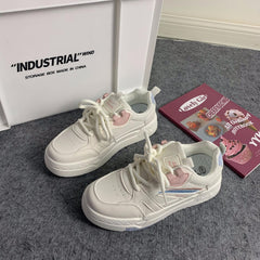Women's Lace up Mesh Skate Shoes Low Outdoor Flatform Lightweight Sneakers
