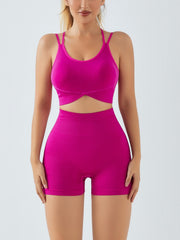 2pcs Beauty Back Sports Bra & Butt Lifting Leggings Activewear Set