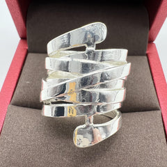 Delicate Twist Wrap Finger Ring for Women