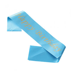 Happy Birthday Party Sash - Birthday Party Accessories
