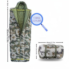 Camouflage Sleeping Bag Thickened Warm Outdoor Sleeping Bag