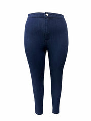 High Waist Slim Fit Work Jeans