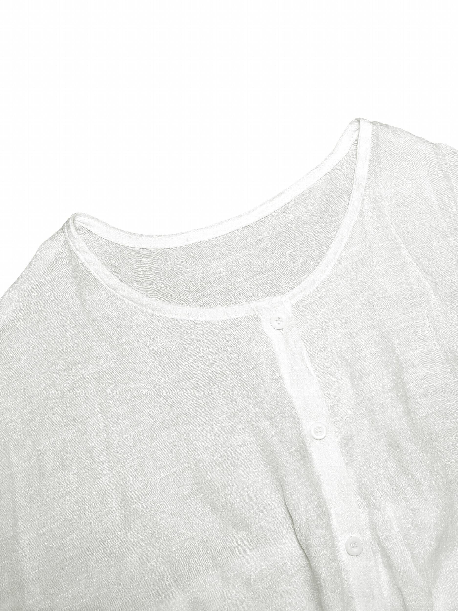 Women's Plus Solid Button-Up Short Sleeve Casual Mini Dress