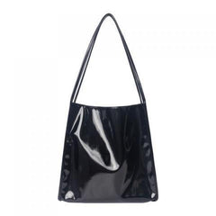 Vintage Female Large Capacity Ladies Shopping Bag - Patent Leather