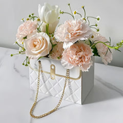 2pcs Rectangular Floral Packaging Box for Weddings and Parties