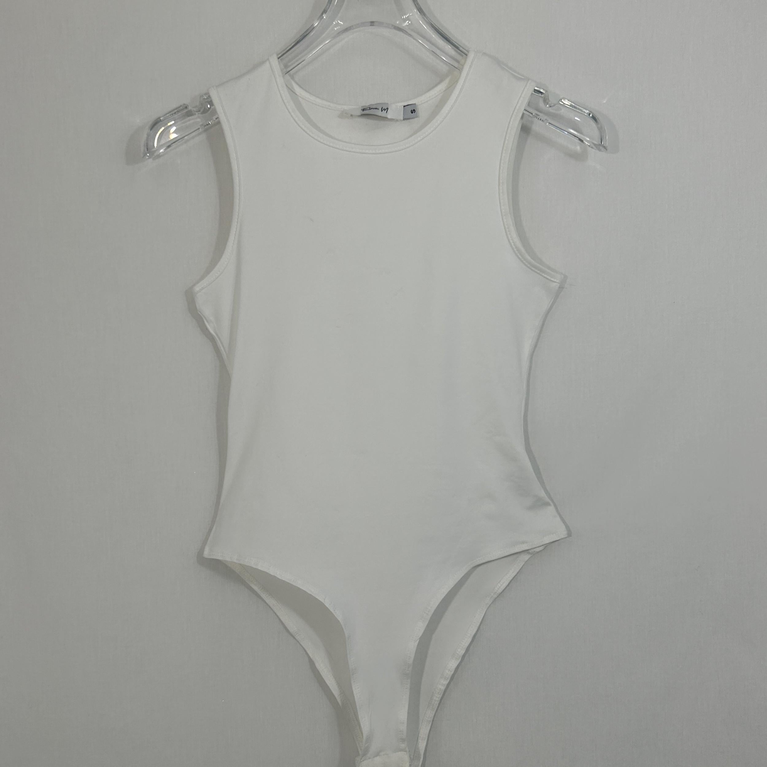 Sleeveless Crew Neck Tank Bodysuit for Women
