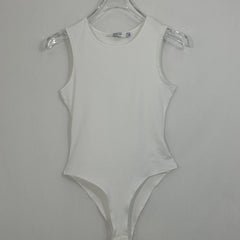 Sleeveless Crew Neck Tank Bodysuit for Women