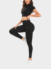 2pcs Yoga Set Tops & Leggings Women's Activewear