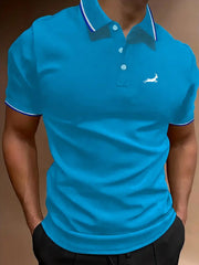 ELK Men's Golf Short Sleeve Shirt Breathable Top for Athletic Gym